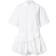 Monki Short Sleeve Shirt Dress With Tiered Hem - White