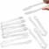 Shein 5 Pcs Plastic Buffet Tongs Clear 6.3 Inch Ice tong 5pcs 16cm