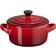 Le Creuset Mini Cocotte Cherry Red Set med lock 4 delar