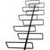 Vinikea Walter Black Wine Rack 32x88.5cm