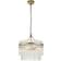 Endon Lighting Marietta Antique Brass/Clear Pendant Lamp ∅ 40cm