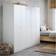 IKEA Kleppstad White Garderobeskab 117x176cm