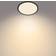Philips Superslim Black Ceiling Flush Light ∅ 25cm