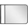 Homcom Rectangle with Storage Shelf Black Wall Mirror 50x70cm