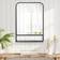 Homcom Rectangle with Storage Shelf Black Wall Mirror 50x70cm