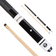 Jonny 8 Ball Hardwood 4 Piece Adjustable Snooker Pool Cue and Padded Soft Case 4 x 11mm Screw Tips