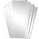Melody Maison Large Art Deco Fan Frameless Transparent Wall Mirror 70x75cm