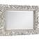 Julian Bowen Baroque Distressed Antique White Wall Mirror 113x81.5cm