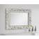 Julian Bowen Baroque Distressed Antique White Wall Mirror 113x81.5cm