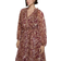 Mango Colombia Printed Long Dress - Maroon