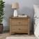 Dunelm Olney Oak Bedside Table 40x63cm