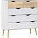 Furniture To Go Oslo 5 White/Oak Chest of Drawer 98.7x100.9cm