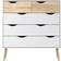 Furniture To Go Oslo 5 White/Oak Chest of Drawer 98.7x100.9cm