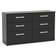 Birlea Lynx Black Chest of Drawer 127.5x74.3cm