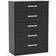 Birlea Lynx Black Chest of Drawer 76.6x109cm