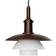 Louis Poulsen PH 3 3 Aged Brass Opal Glass Pendant Lamp