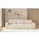 Fun-Möbel Modulsofa-Set 6-teilig SANDE 3-2-1 Stoff Alpine Beige Sofa 292cm