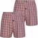 Mont Emilian Nantes American Men's Boxer Shorts 2-pack - Red/Checkered