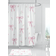 Shein 1 Piece Beautiful Pink Floral Bow Printed Shower Curtain with 12 Hooks, Mildew Resistant & Waterproof, Bathroom Decoration, Modern Style Bathroom Partition Window Curtain, No Drilling Required, 72*72 Inch, Summer