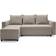 Abakus Direct Oslo Reversible Corner Khaki Sofa 225cm 3 Seater