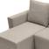 Abakus Direct Oslo Reversible Corner Khaki Sofa 225cm 3 Seater