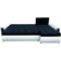 Inny Producer Relax White/Black Sofa 245cm 3-Sitzer