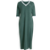 adidas Women's Adicolor Classics 3-Stripes V-Neck Maxi Dress Plus Size - Mineral Green