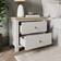 Dunelm Olney Wide Stone/Natural Bedside Table 40x63cm