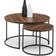 Julian Bowen Bellini Walnut Nesting Table 80cm 2pcs