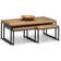 Julian Bowen Brooklyn Brown Nesting Table 60x120cm 3pcs
