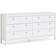 Furniturebox Madrid White Chest of Drawer 159.4x79.7cm