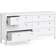 Furniturebox Madrid White Chest of Drawer 159.4x79.7cm