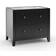 Dunelm Malone Black Bedside Table 40x63cm