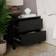 Dunelm Malone Black Bedside Table 40x63cm
