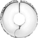 Pandora Pavé Clip Charm - Silver/Transparent