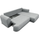 Fun-Möbel Anike Beige Sofa 260cm 3 Seater