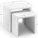 Julian Bowen Manhattan White Nesting Table 40x50cm 2pcs