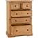SECONIQUE Corona Distressed Waxed Pine Chest of Drawer 92x131cm