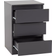 SECONIQUE Malvern Grey Bedside Table 40x40cm