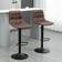 Homcom Adjustable Counter Brown Bar Stool 110cm 2pcs