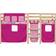 vidaXL Loftsäng Med Rutschkana Rosa 80 x 200 cm Massiv Furu 85.5x205.5cm
