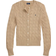 Polo Ralph Lauren Cable Knit Cotton Crewneck Cardigan - Light Saddle Heather