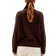 Pierre Robert Blouse With A Wrap Collar - Coffee