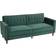 Homcom Futon Velvet Green Sofa 189cm 3 Seater