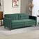 Homcom Futon Velvet Green Sofa 189cm 3 Seater