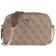 Guess Noelle 4G Logo Mini Crossbody Bag - Latte Logo/Brown