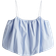 H&M Bubble Hem Strappy Top - Light Blue