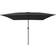 vidaXL Firkantet Haven Parasol 295x245 cm Antracitgrå
