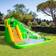 OutSunny Bouncy Castle with Slide Pool Basket Gun Climbing Wall with Blower
