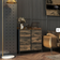 Homcom Bedroom Rustic Brown Chest of Drawer 79x85cm